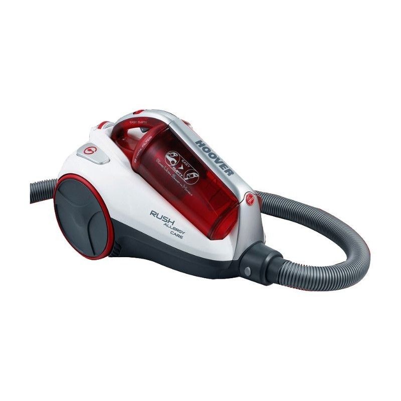 Hoover, Vacuum Cleaner, 2200 Watts, Bagless, Red/White