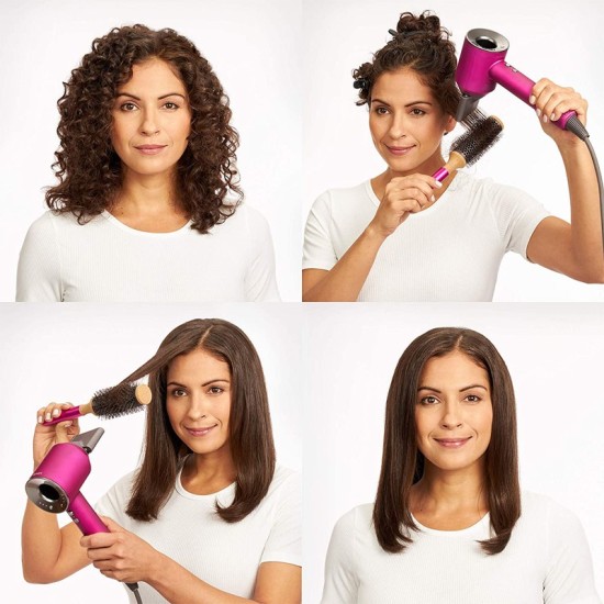 Dyson, Supersonic Hair Dryer + Set + Stand, Iron/Fuchsia