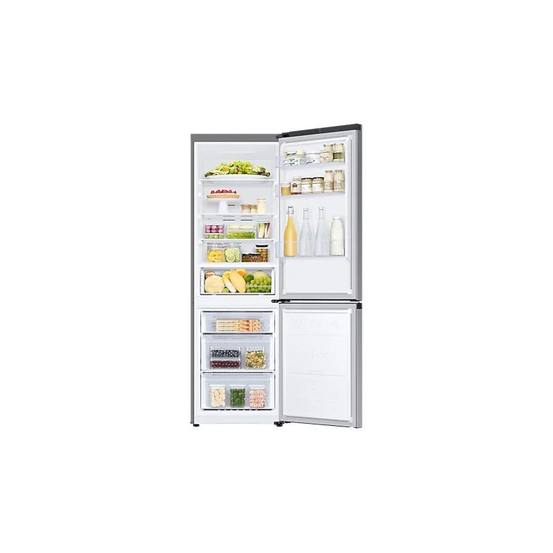 Samsung, BottomMount Freezer Refrigerator, 340 L, Silver