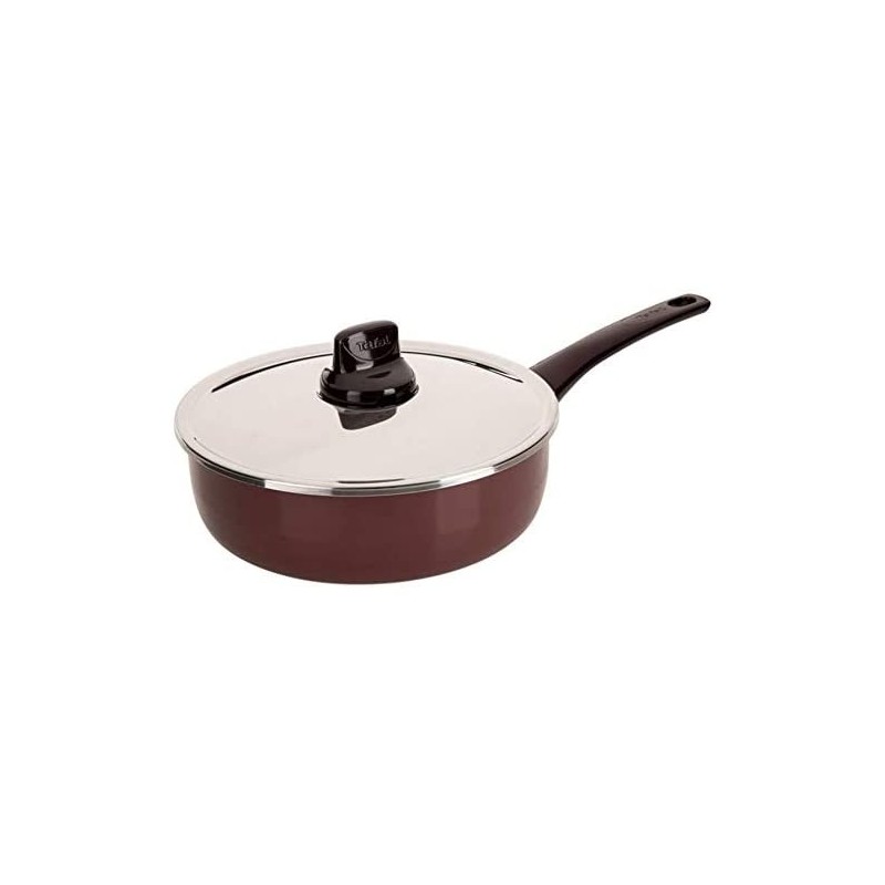 Tefal, Pleasure Saute Pan With Lid, 26 CM, Red