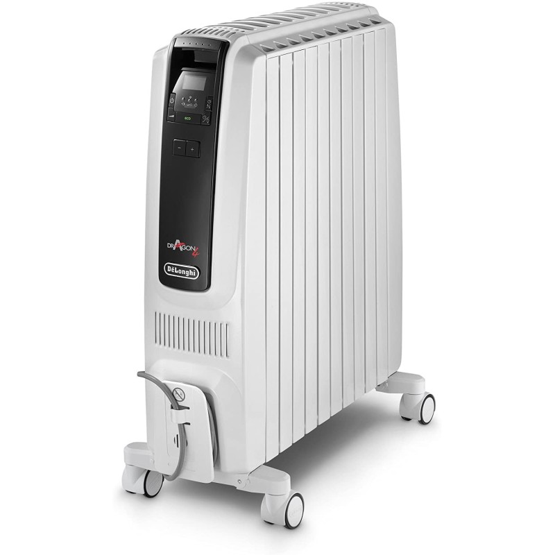 Delonghi, Dragon 4 Electronic Timer Oil filled Radiator, 8 Fins, 2000