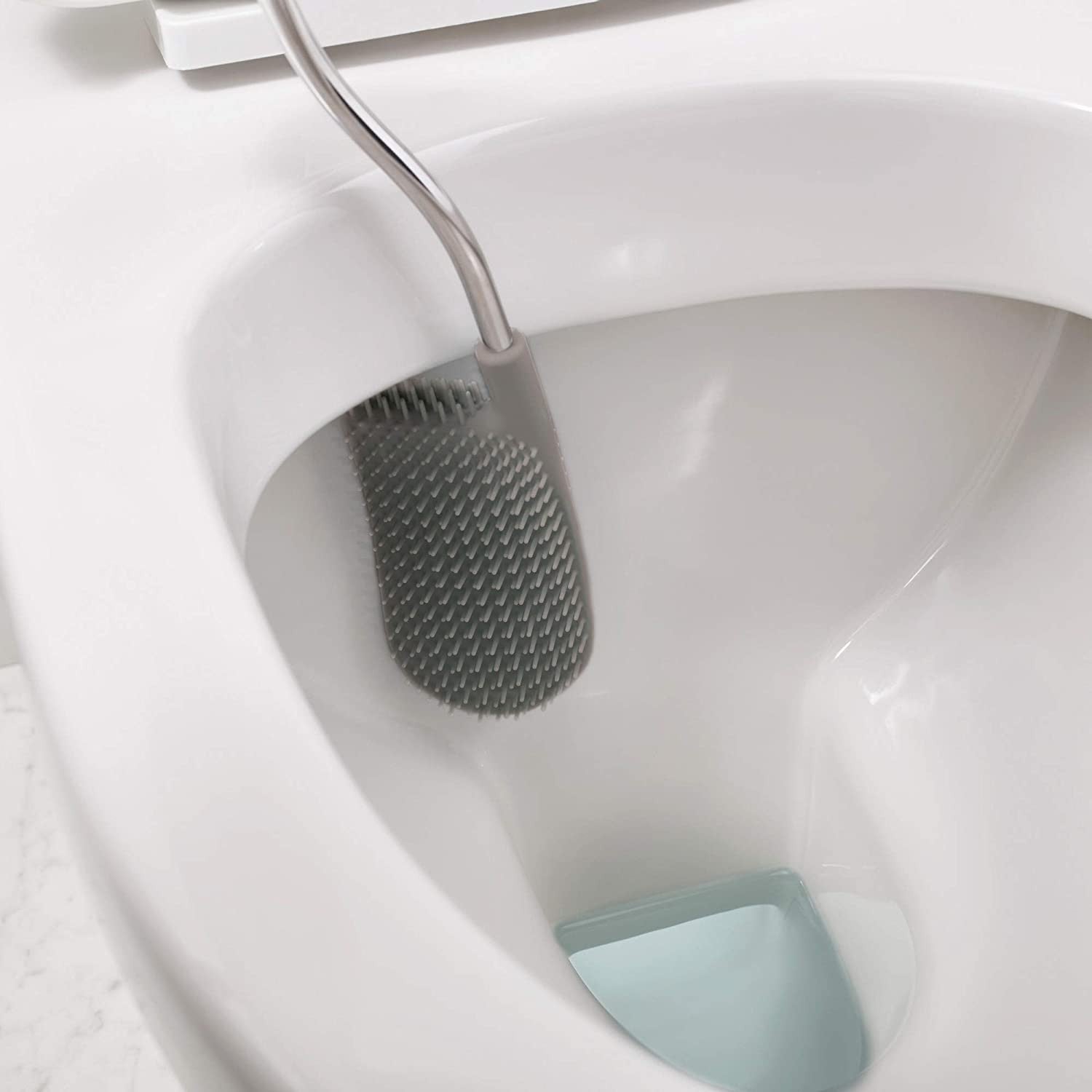 Joseph Joseph, Easy Store Butler Toilet Paper Holder Stand and Flex Toilet Brush with Shelf and Drawer, Stainless Steel