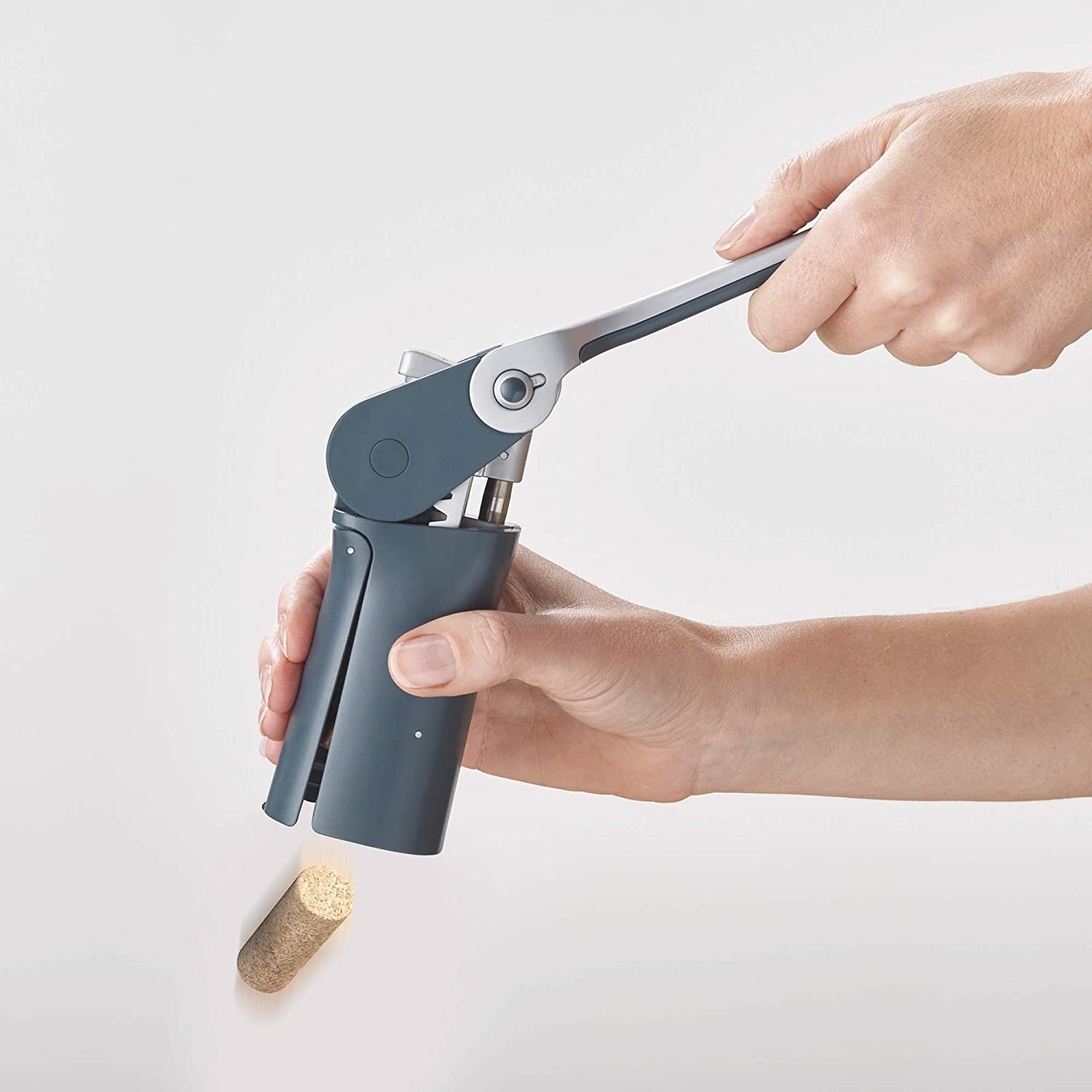 Joseph Joseph, BarWise Compact Folding Lever Corkscrew Wine Opener with Foil Cutter, One-Size, Blue