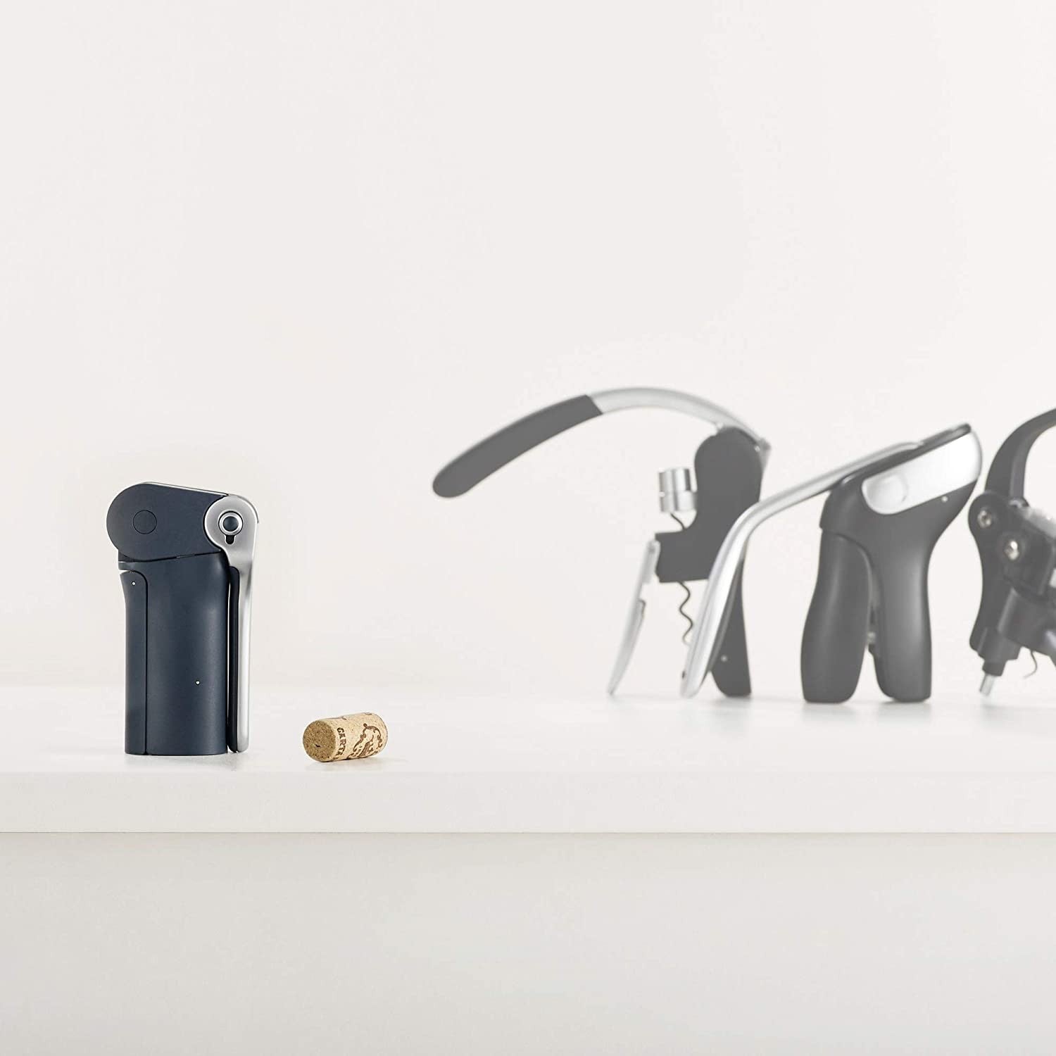 Joseph Joseph, BarWise Compact Folding Lever Corkscrew Wine Opener with Foil Cutter, One-Size, Blue