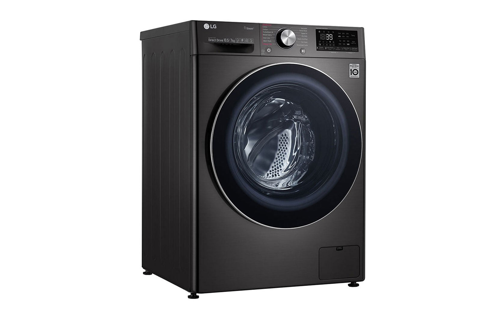 LG Washer & Dryer, Front Load, 10.5 / 7 KG, Stainless