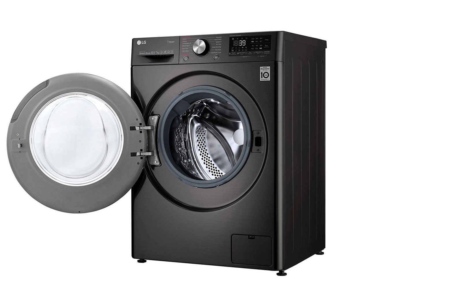 LG Washer & Dryer, Front Load, 10.5 / 7 KG, Stainless