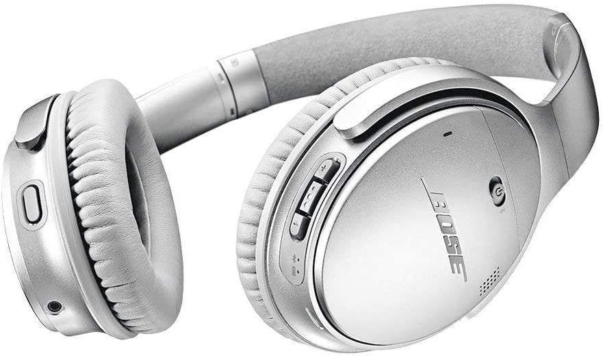 Bose, QuietComfort 35 II Wireless Bluetooth Headphones, Noise-Cancelling, Black / Silver