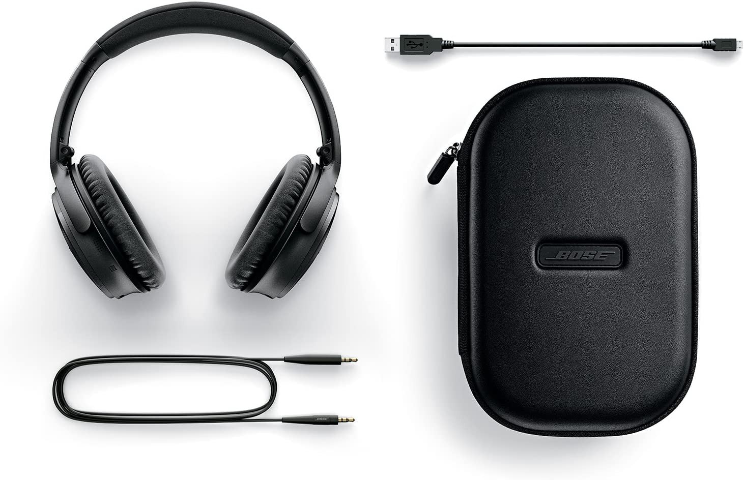 Bose, QuietComfort 35 II Wireless Bluetooth Headphones, Noise-Cancelling, Black / Silver