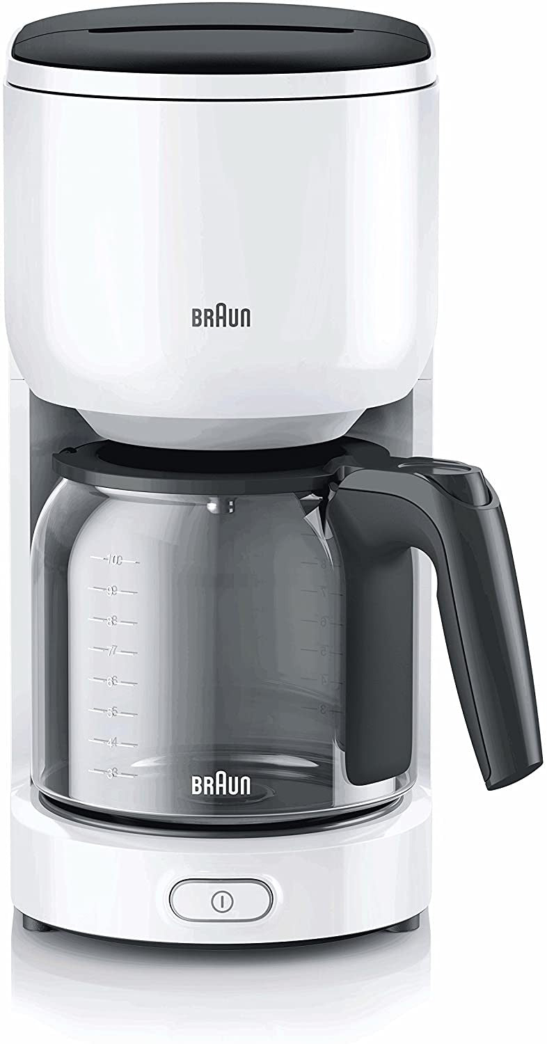 Braun, Freestanding Fully Automatic Coffee Maker, 1000 Watts, White