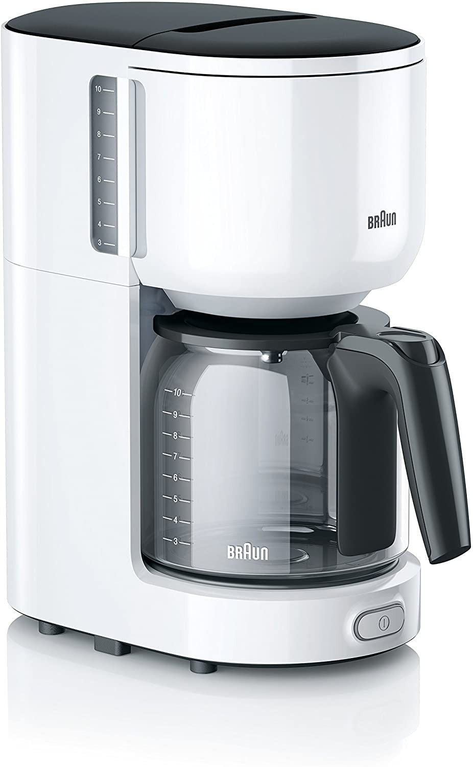 Braun, Freestanding Fully Automatic Coffee Maker, 1000 Watts, White