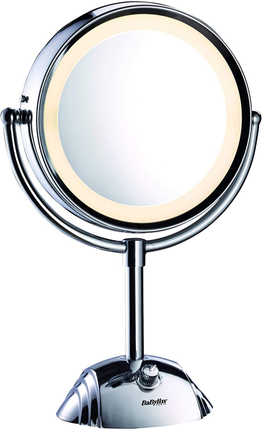 Babyliss, Double Sided Mirror, 3 Brightness Levels, 20.5 CM, Inox