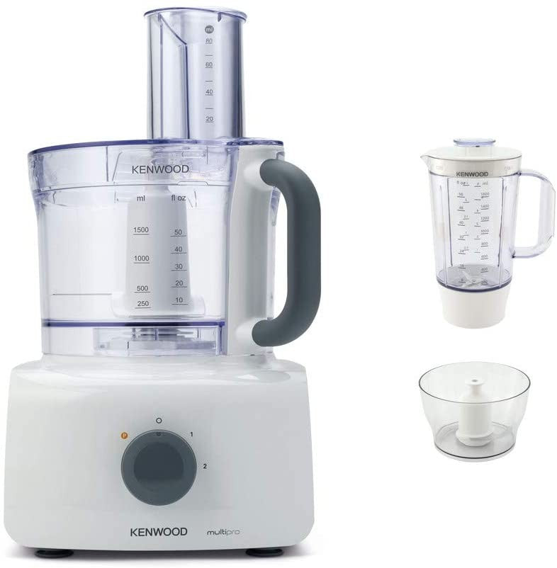 Kenwood, MultiPro Home Food Processor, 1000 Watts, 3 L, White