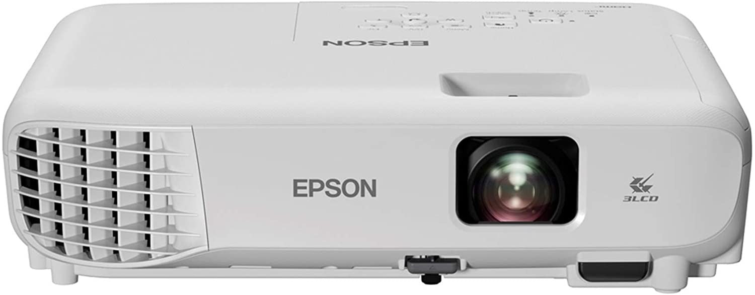 Epson, EB-E01 3LCD, 3300 Lumens, Easy Alignment, Up to 18 years Lamp Life, Portable XGA Projector, White