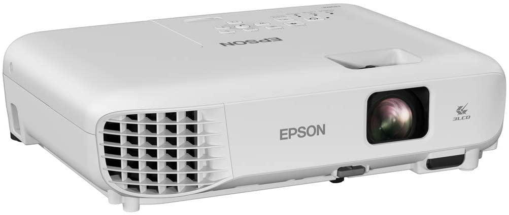 Epson, EB-E01 3LCD, 3300 Lumens, Easy Alignment, Up to 18 years Lamp Life, Portable XGA Projector, White