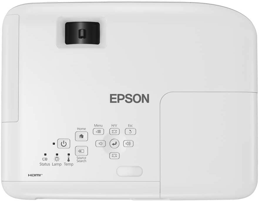 Epson, EB-E01 3LCD, 3300 Lumens, Easy Alignment, Up to 18 years Lamp Life, Portable XGA Projector, White