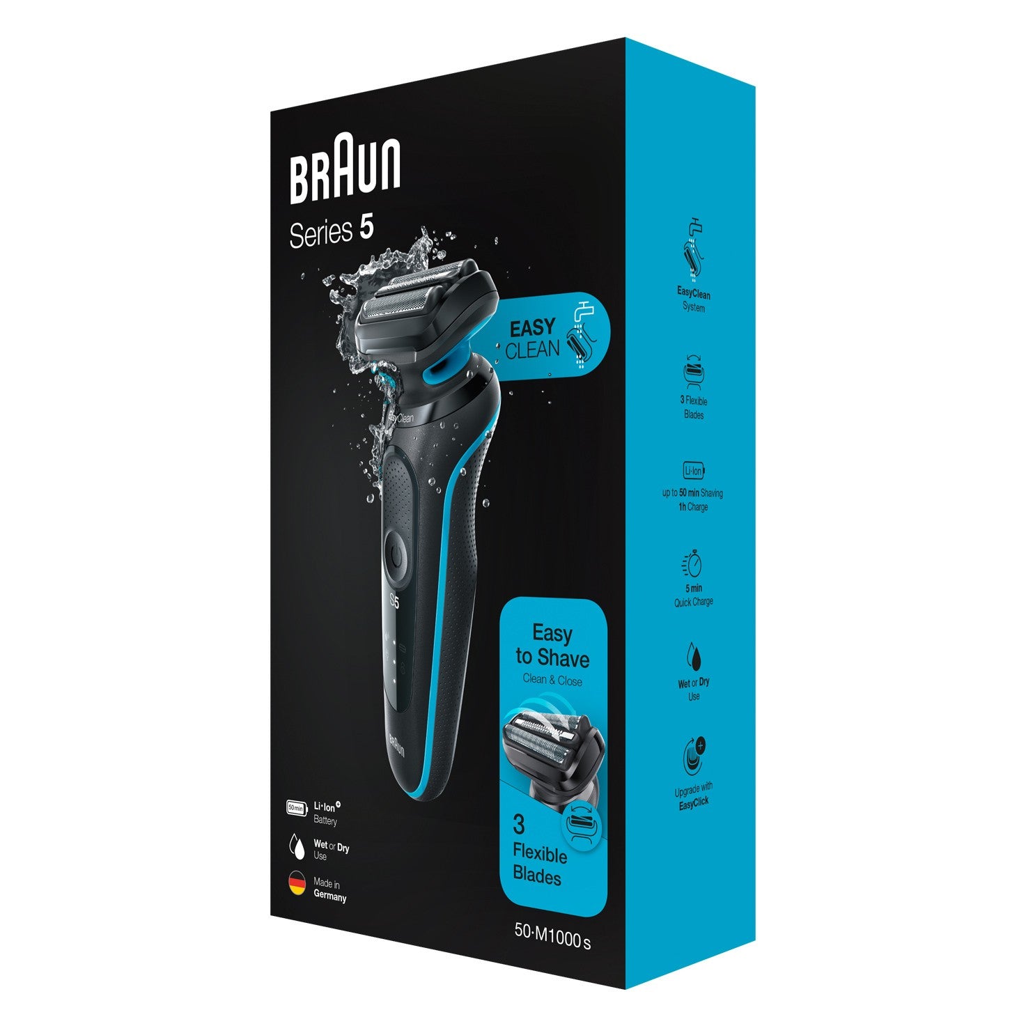 Braun, Series 5 Wet & Dry shaver, Black