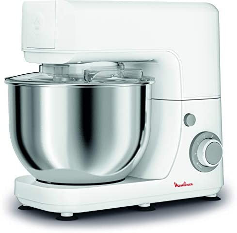 Moulinex, Masterchef Kitchen Machine, 800 Watts, Stainless Steel Bowl, White
