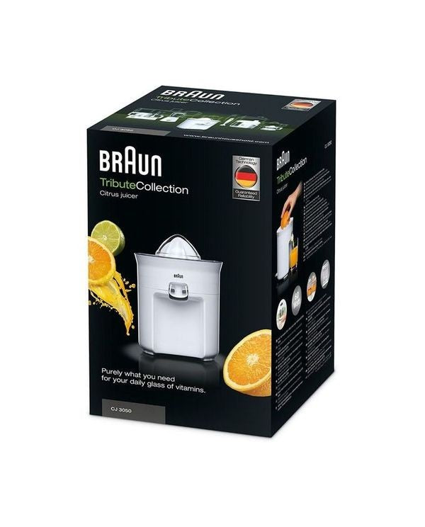 Braun, Tribute Collection Citrus Press Juicer, 60 Watts, White