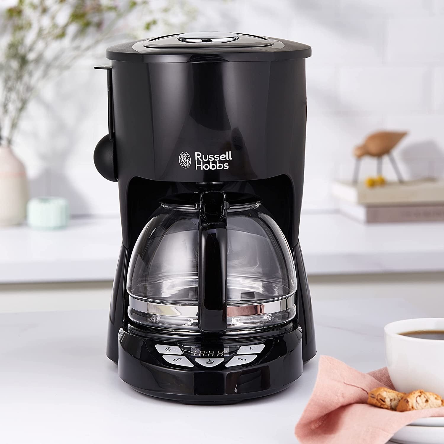 Russell Hobbs Coffee Maker ( Free Barista Ground American Coffee 350 GR )