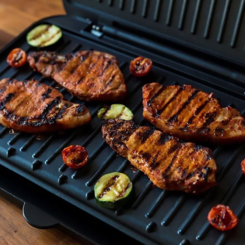 Russell Hobbs, George Foreman Fit Grill, 1630 Watts, Medium, Black