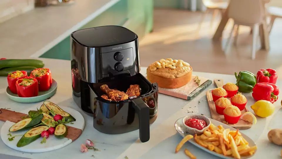 Philips Essential Air-fryer, 0.8 KG, 4.1 L, Black
