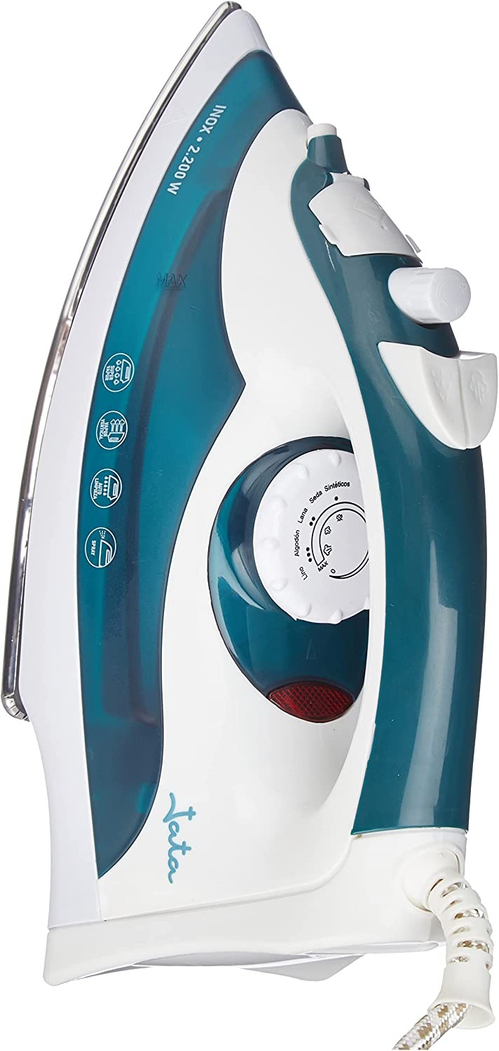 Jata, Steam Iron, 2200 Watts, White & Blue