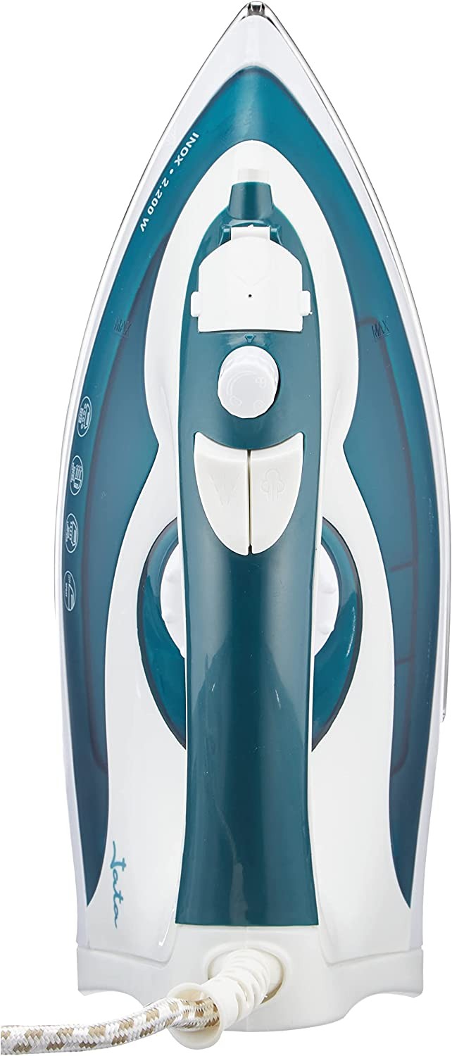 Jata, Steam Iron, 2200 Watts, White & Blue