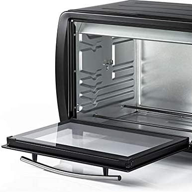 Black & Decker, Toaster Oven with Double Glass & Rotisserie, 35 L, 1500 Watts, Black