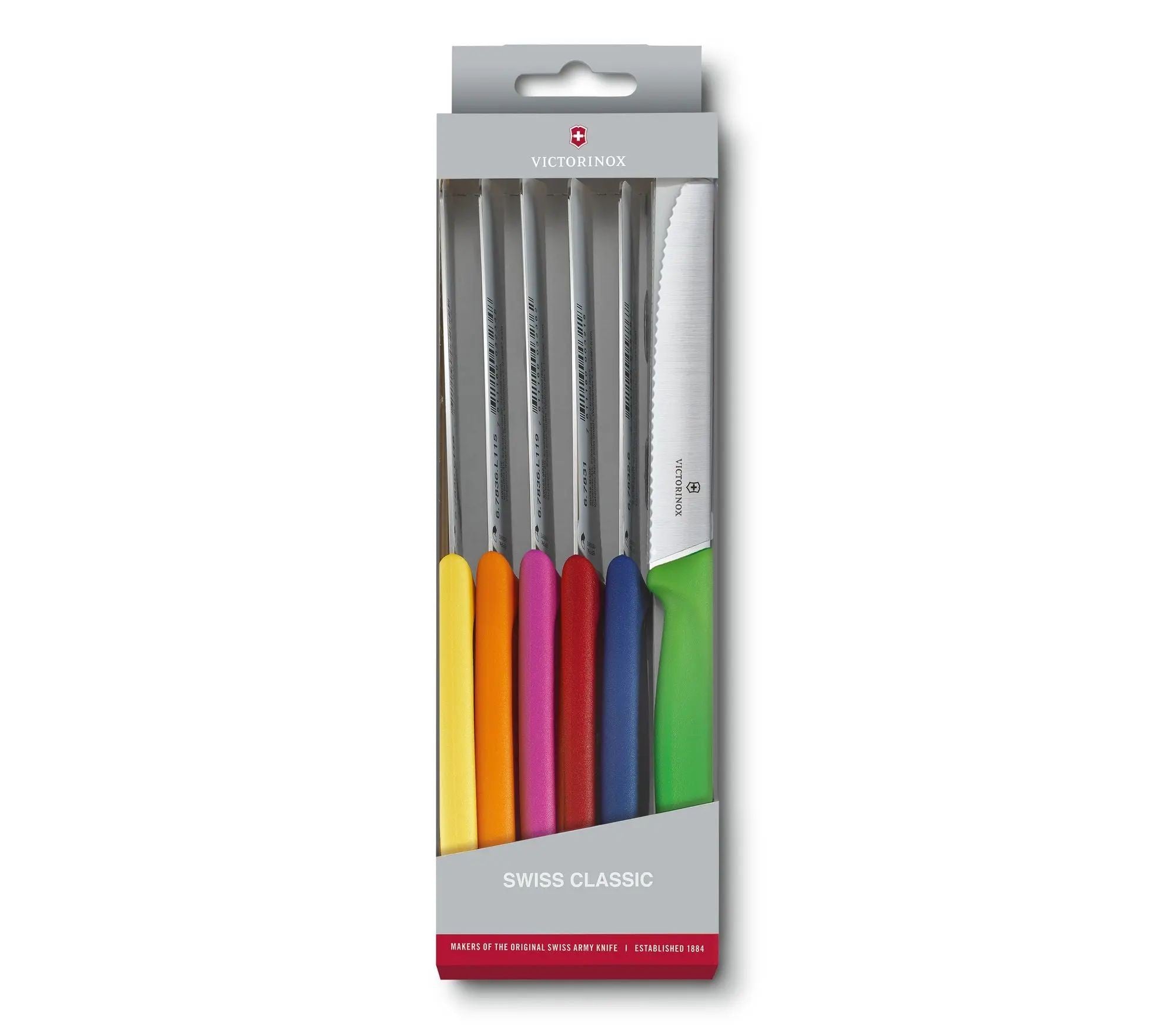 Victorinox, Swiss Classic Tomato & Table Knife Set, Multicoloured