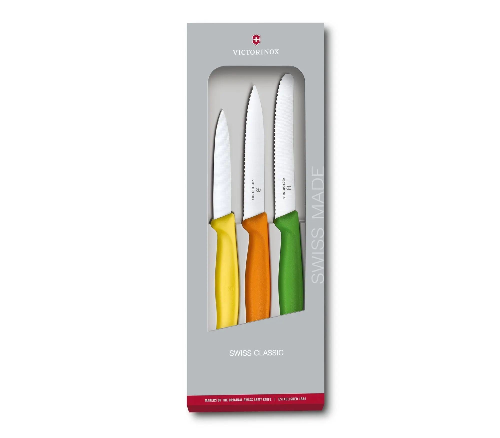 Victorinox, Swiss Classic Paring Knife Set, 3 Pieces, Multicoloured
