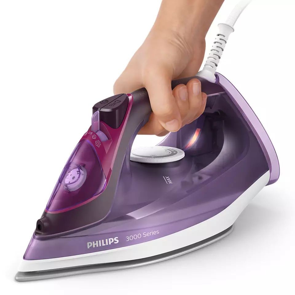 Philips, Series 3000 Steam Iron, 2600 Watts, Purple