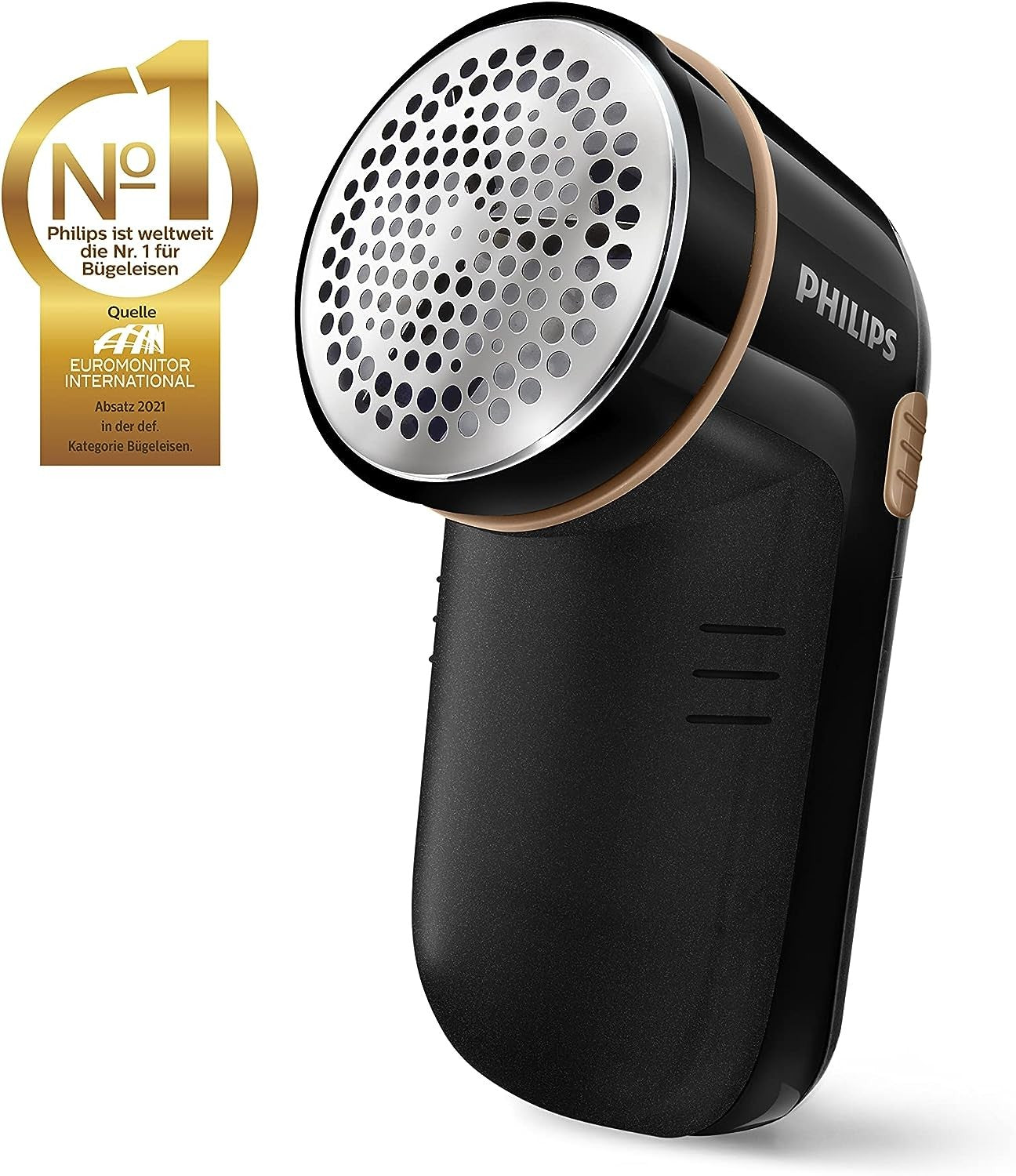 Philips Fabric Shaver, 2 Height Settings, Black/Gold
