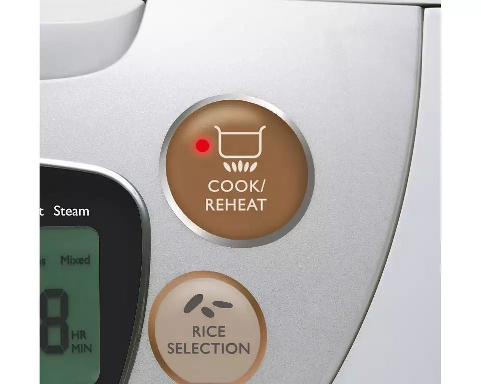 Philips, Multi-Function Rice Cooker / Food Steamer, 8 Menus, White