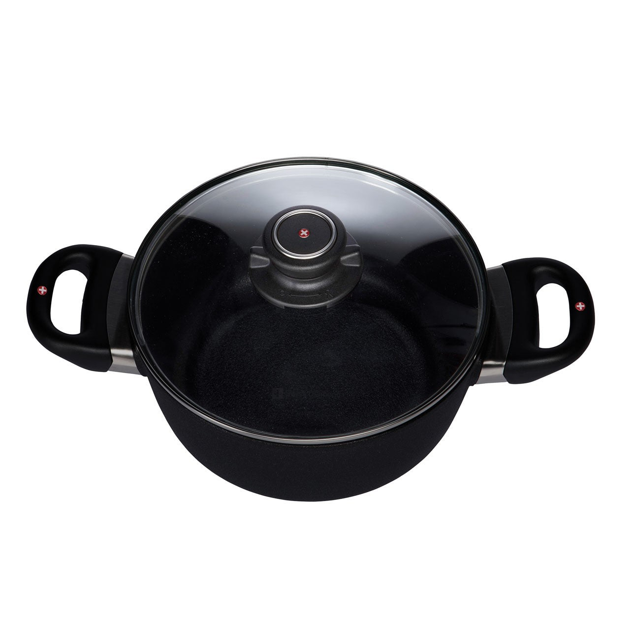 Swiss Diamond, Nonstick Casserole With LID, 20 CM, Black