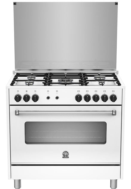 La Germania, Gas Oven, 5 Burners, 90 CM, White