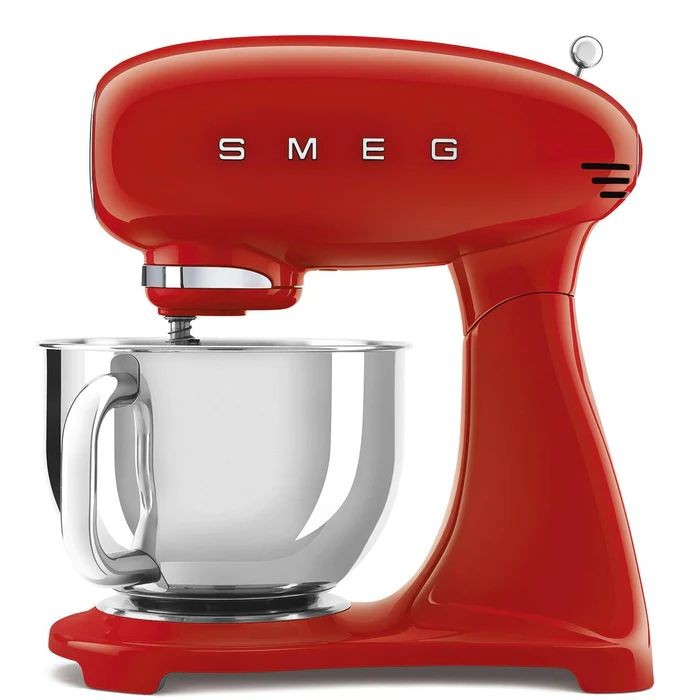 Smeg, 50's Style Aesthetic Gourmet Edition Stand Mixer, 800 Watts, Red