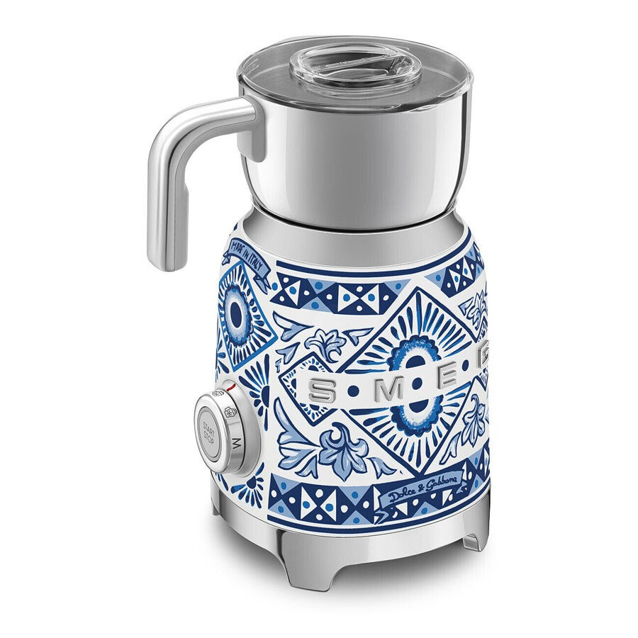 Smeg, " Sicily Is My Love" Dolce & Gabbana Milk Frother, 500 Watts, Blue