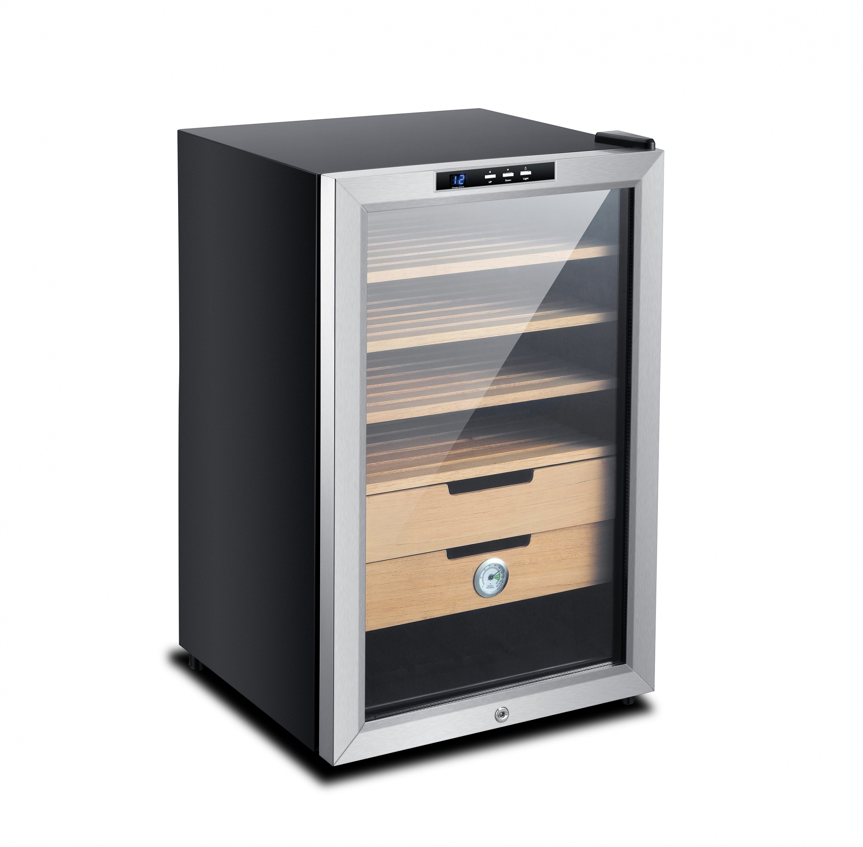 G Ferrari, Cigar Humidor, 400 Cigars, Stainless Steel