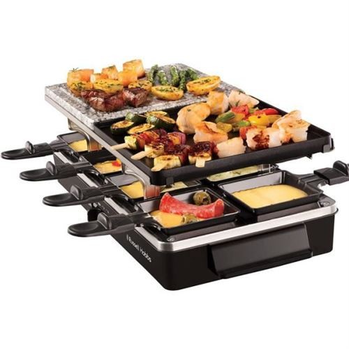 Russell Hobbs, 3 In 1 Raclette, 1400 Watts, Black