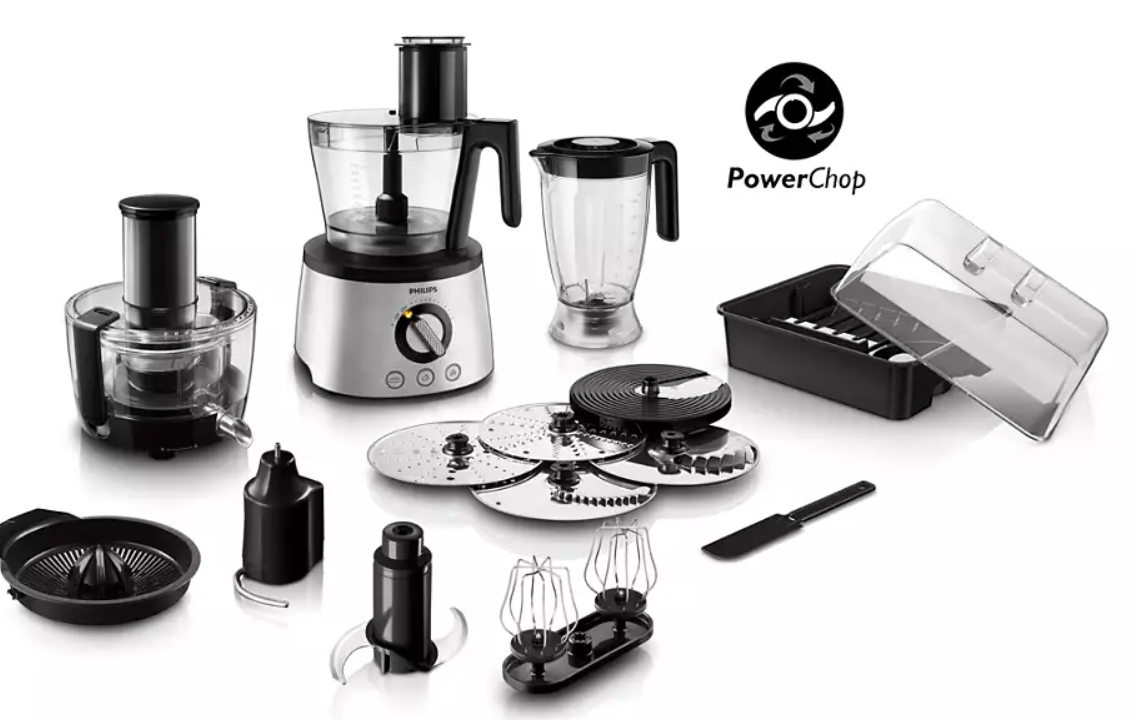 Philips, Series 7000 Food Processor, 1300 Watts, 3.4 L, Stainless Steel