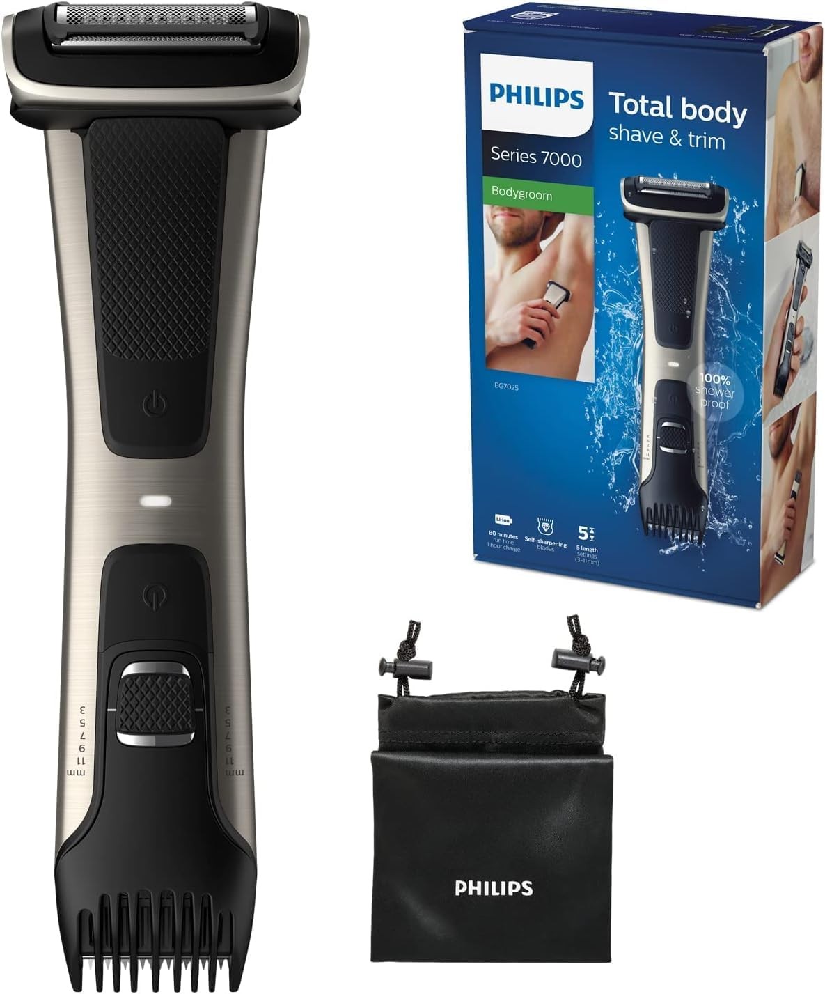 Philips, Bodygroom Series 7000 Showerproof Groin & Body Trimmer