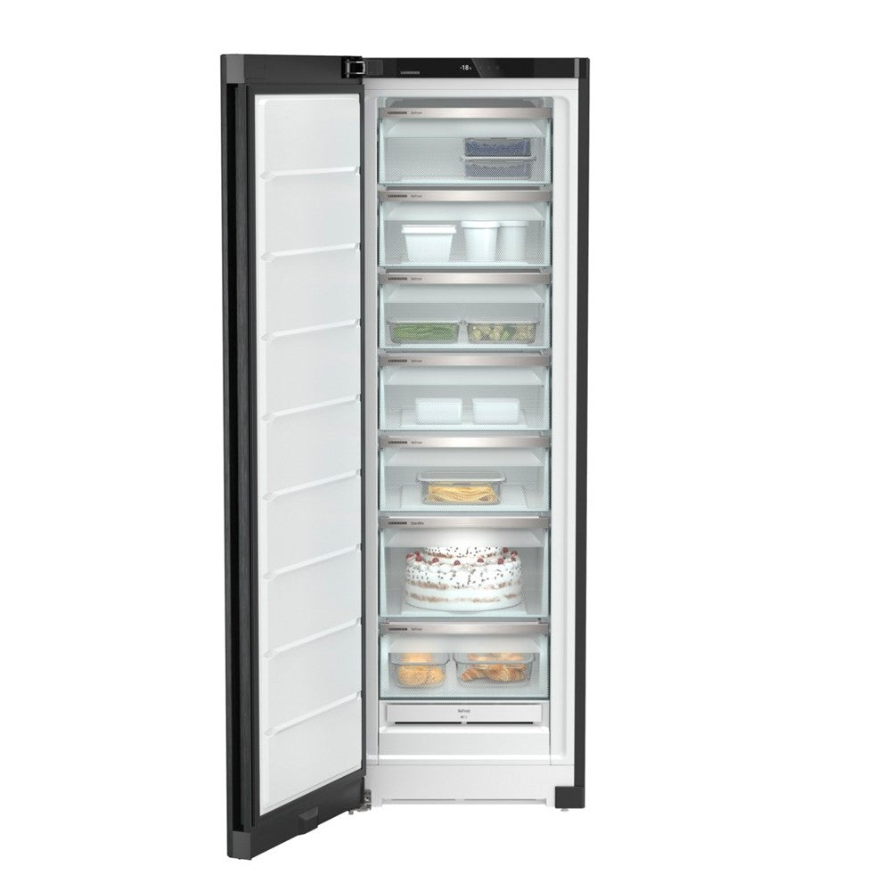 Liebherr, Freestanding Full Freezer, 277 L, No Frost, 7 Drawers, Black