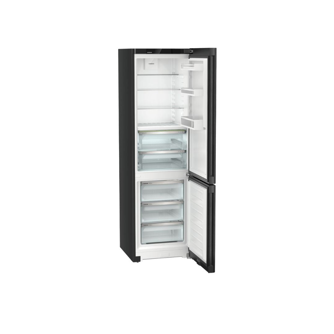 Liebherr, Free Standing Fridge Freezer, No Frost, Touch, Black