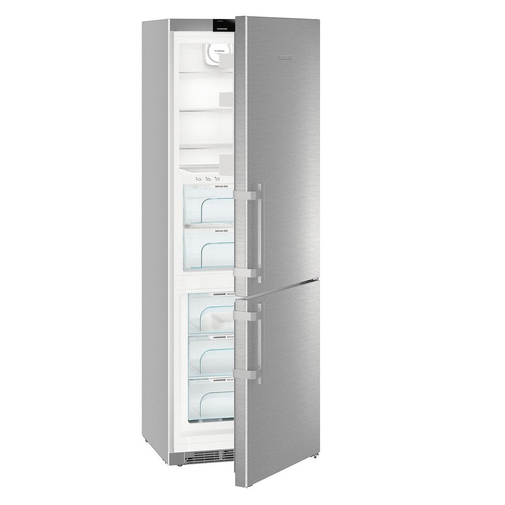 Liebherr, Comfort Bio Fresh Fridge-Freezer, No Frost, 392 L, Silver