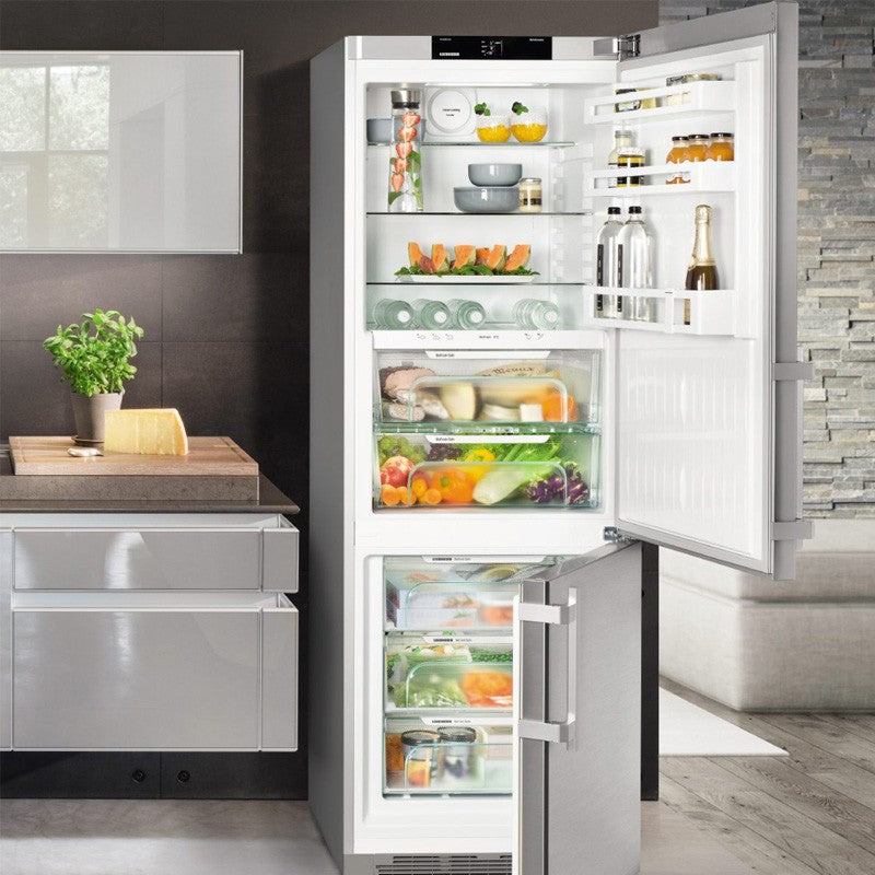 Liebherr, Comfort No Frost Fridge-Freezer, 410 L, Silver