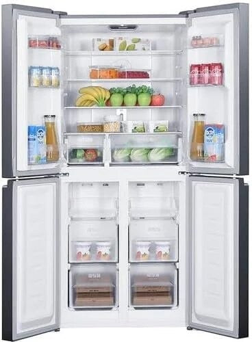 Sharp 4 Doors Fridge, 560 L, Inverter, Stainless Steel