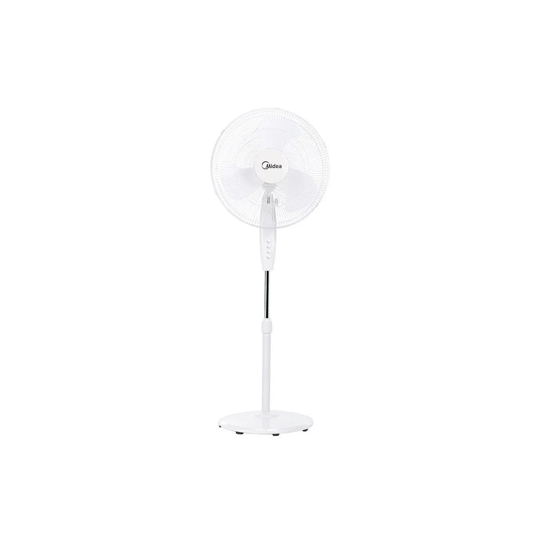 Midea 18 Inches Stand Fan, 3 Speeds, 60 Watts, White