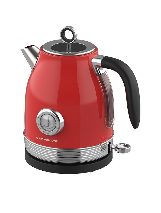 Campomatic Stainless Steel Kettle, 2200W, 1.7L