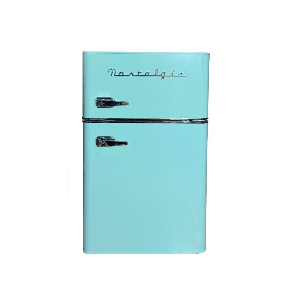 Nostalgia Retro Two Door Fridge Freezer, Tiffany Blue