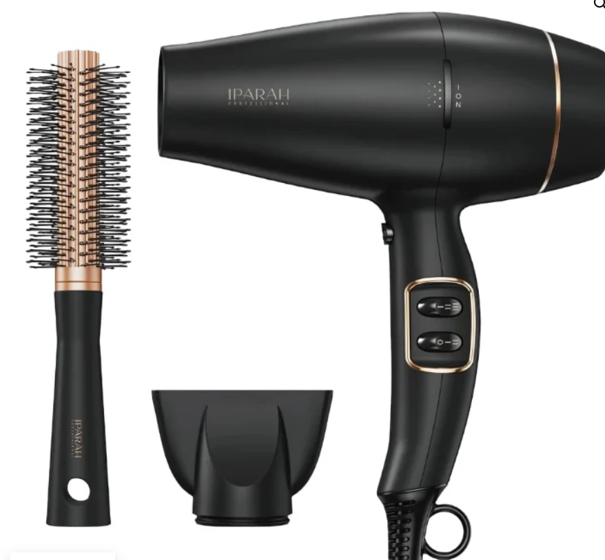 IPARAH Professional Salon Electric Hair Blow Dryer, 2200 Watts, Black